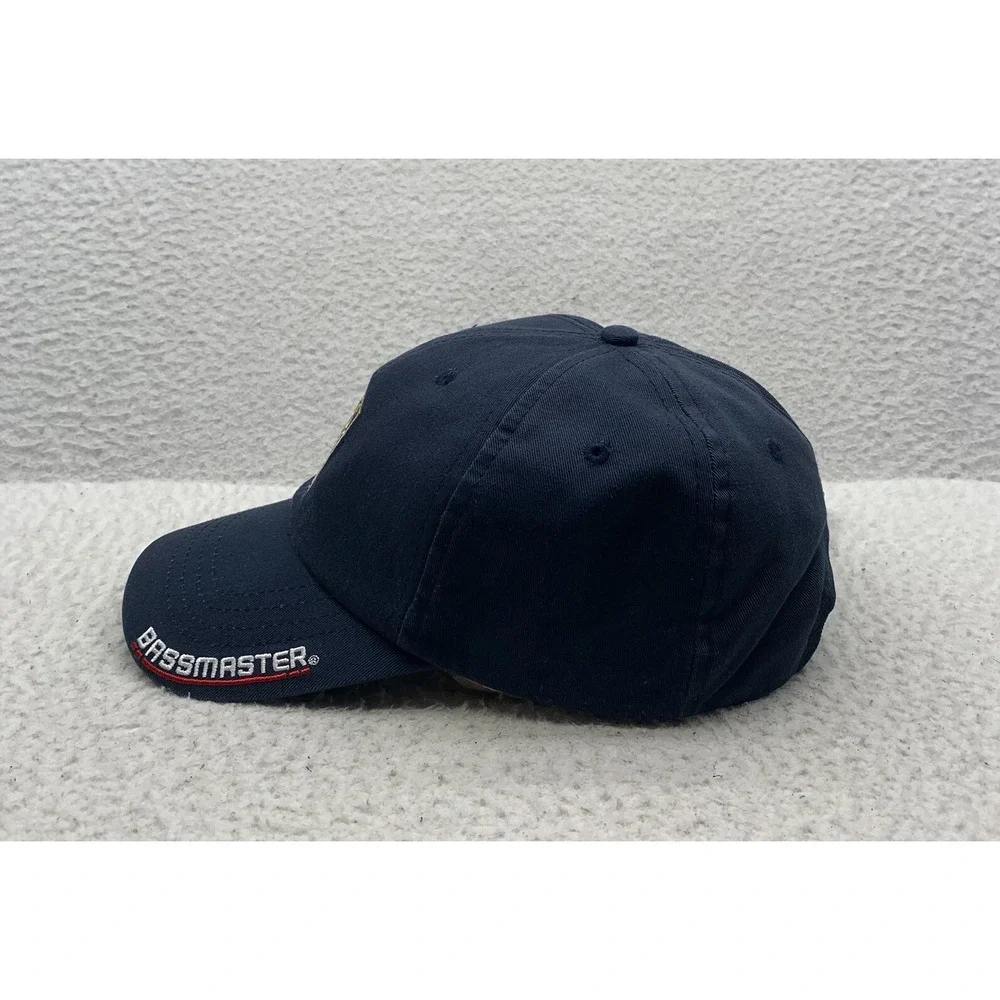 Bass Master Baseball‎ Hat Mens Strapback OSFM Fishing Outdoors Navy Blue Dad Cap